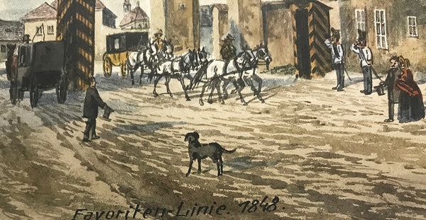 Vienna - Favoritner Linie around 1860