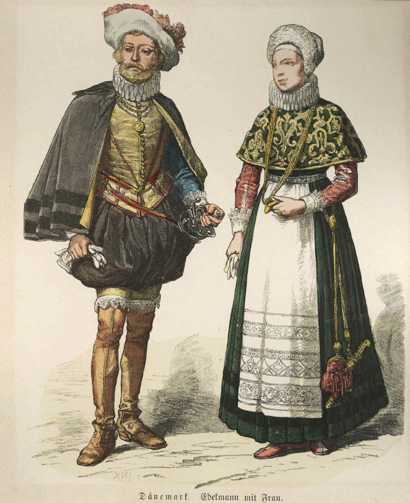 Collection of 74 costume presentations 15th to 19th century