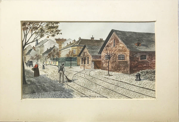 Vienna, Tramway Remise in Hernals around 1865