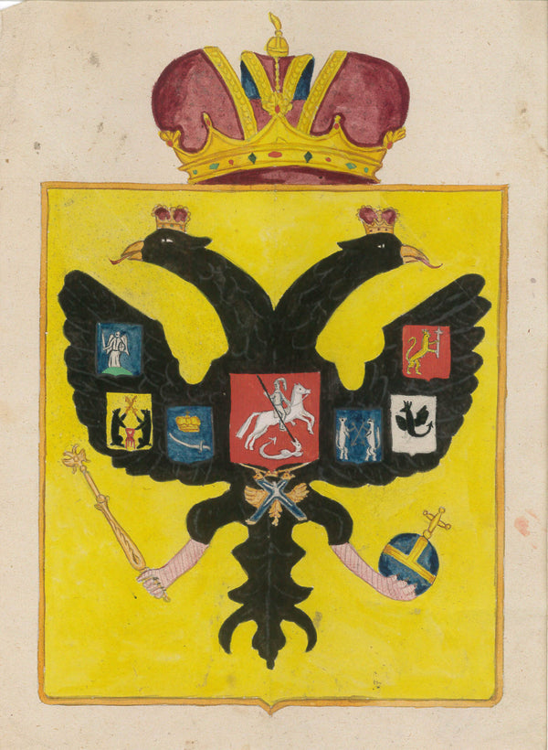 Imperial coat of arms with Habsburg crown