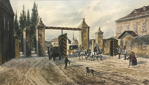 Vienna - Favoritner Linie around 1860