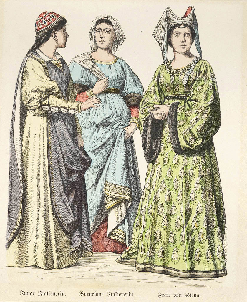 Collection of 74 costume presentations 15th to 19th century