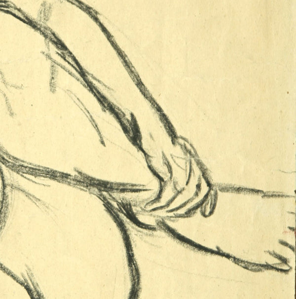 Female nude, seated