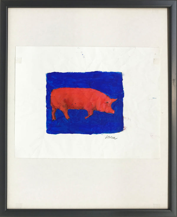 Study "Red Pig on Blue"