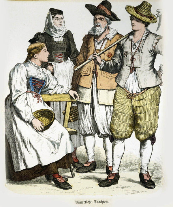 Collection of 74 costume presentations 15th to 19th century