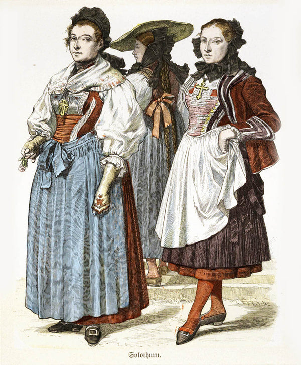 Collection of 74 costume presentations 15th to 19th century