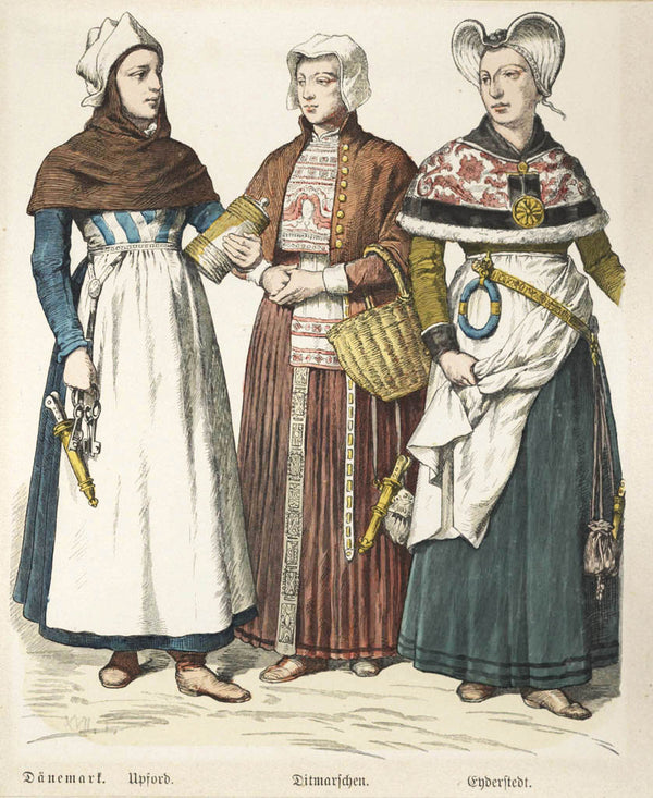 Collection of 74 costume presentations 15th to 19th century