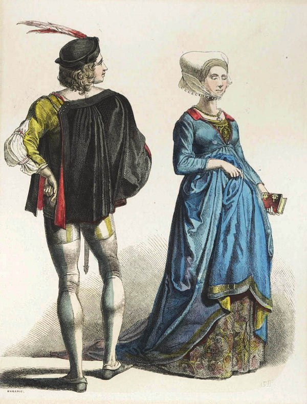 Collection of 74 costume presentations 15th to 19th century