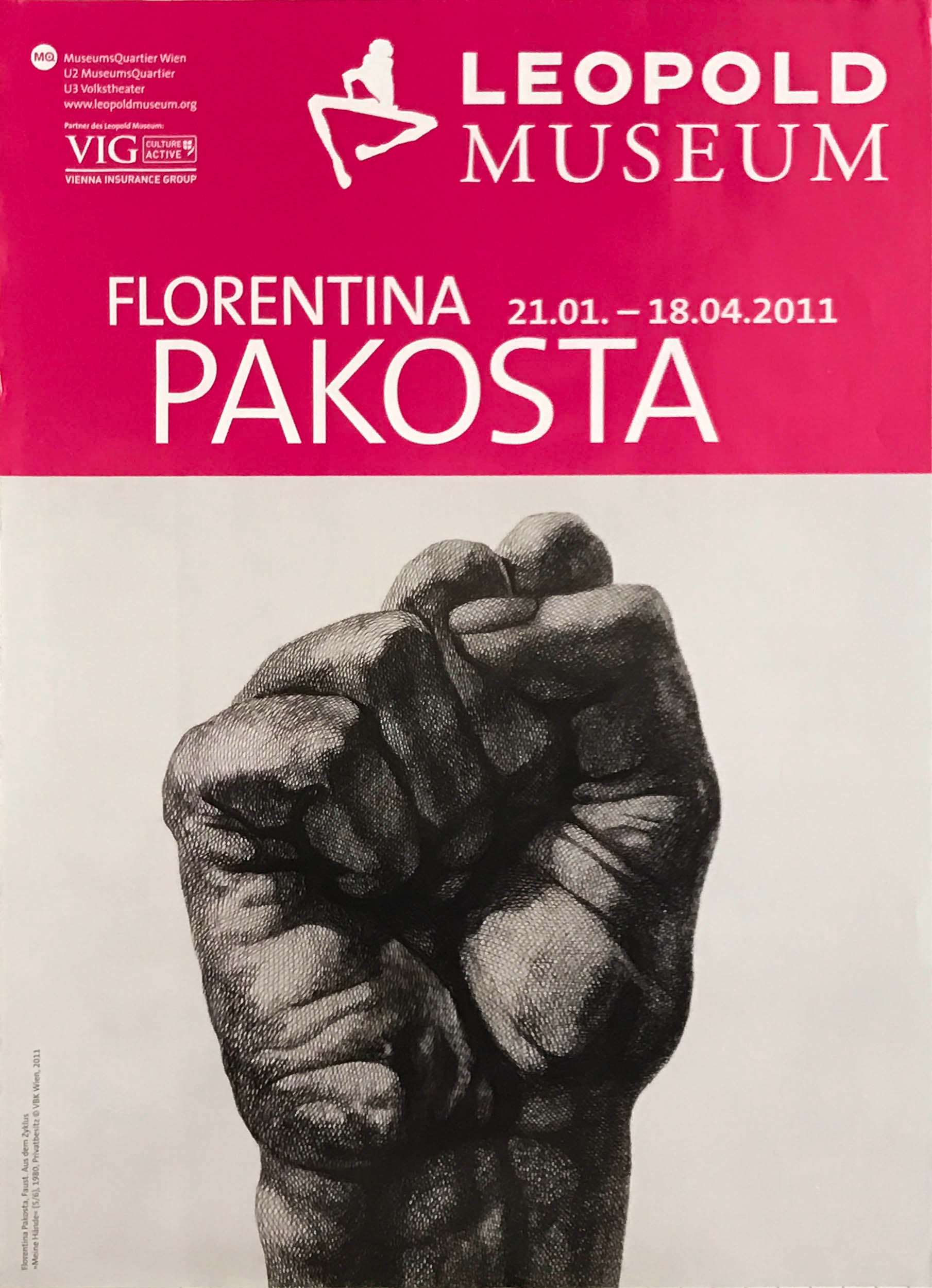 Exhibition poster: Leopold Museum 2011: Florentina Pakosta