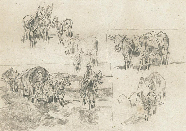 Study of a wagon trek