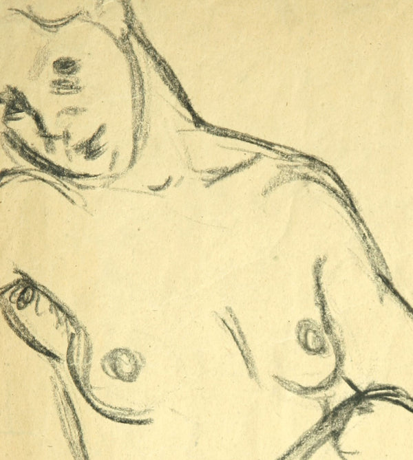 Female nude, seated