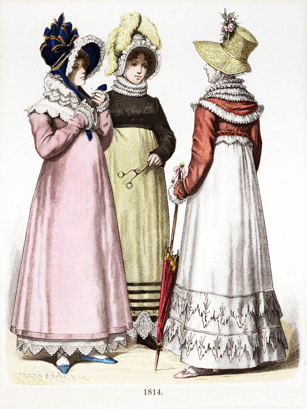 Collection of 74 costume presentations 15th to 19th century