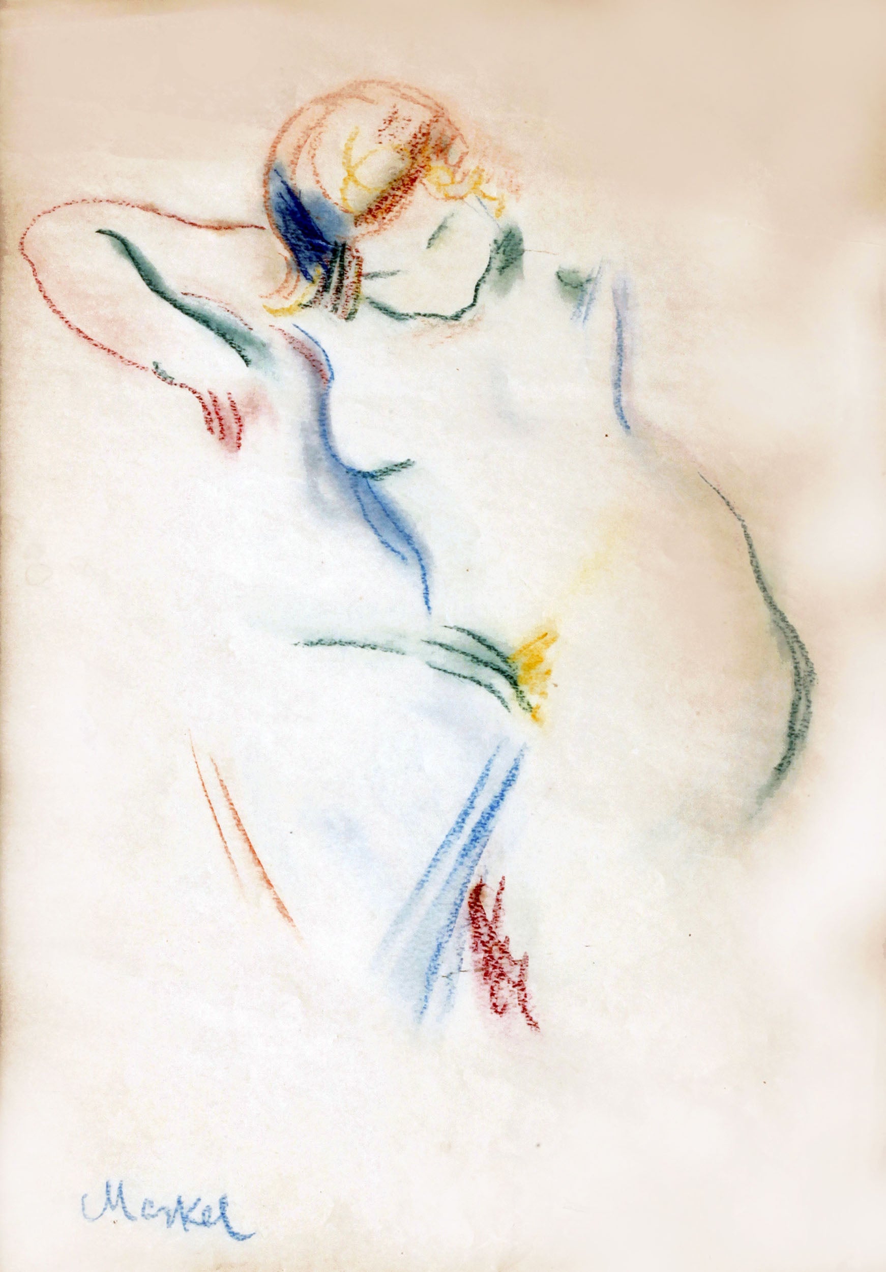 Seated female nude