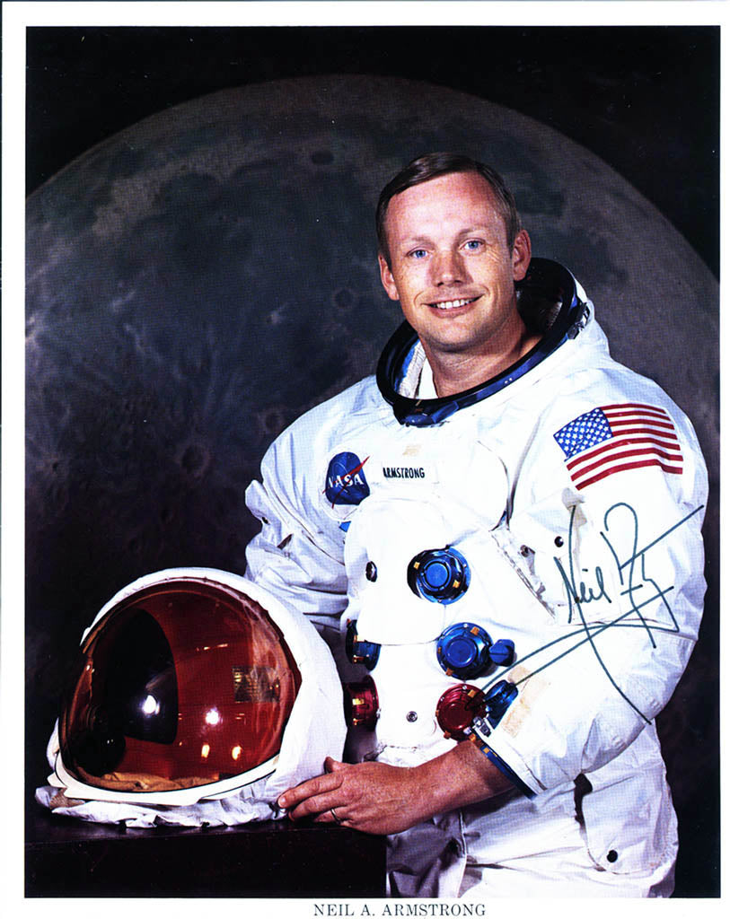 First Man on Moon - Neil A. Armstrong, Commander of the U.S.Apollo 11th Mission