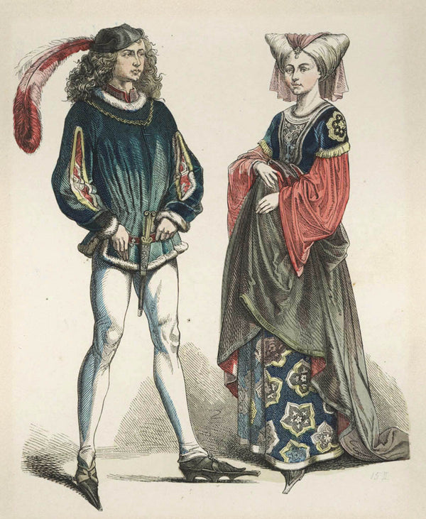 Collection of 74 costume presentations 15th to 19th century