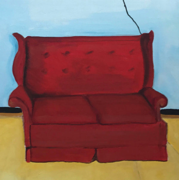 Red Sofa and Red Chair