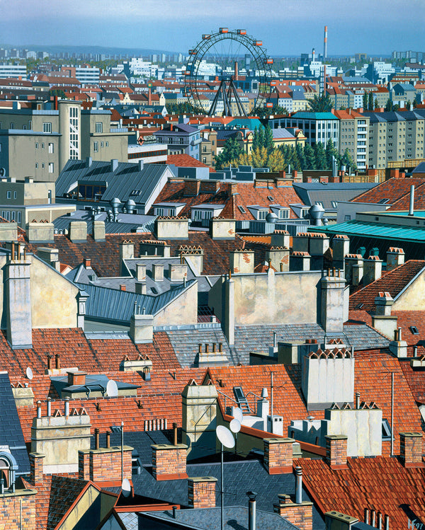 View towards the 'Riesenrad' in Vienna