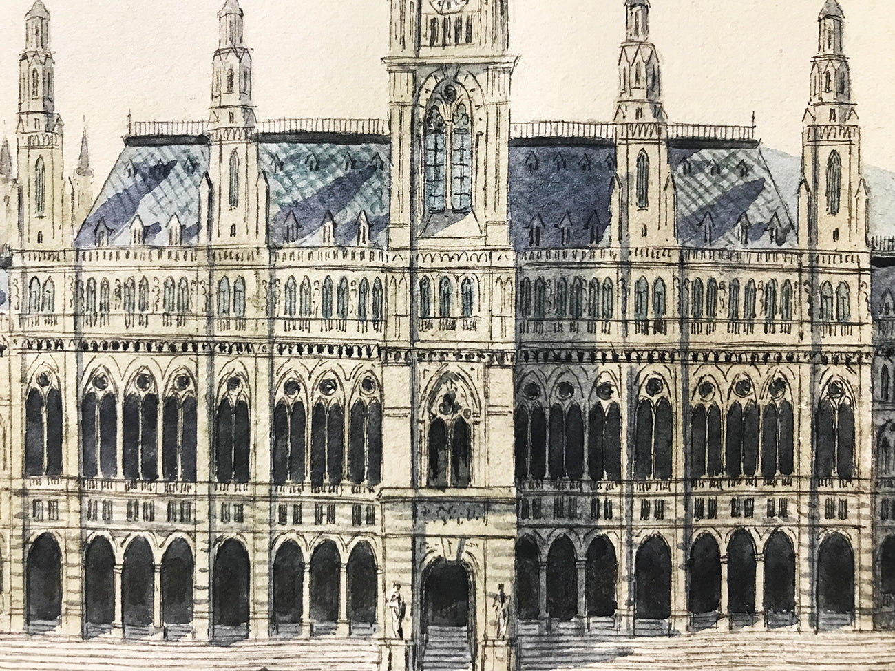 Vienna - City Hall around 1860