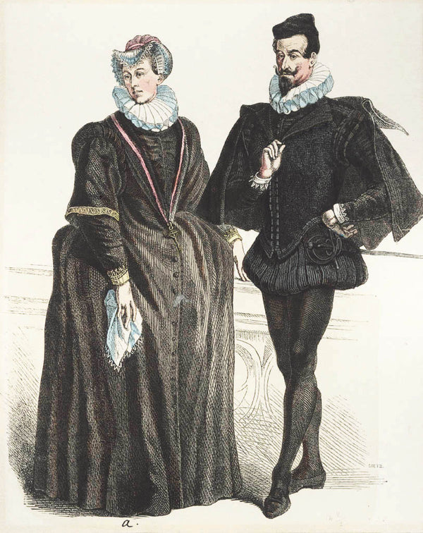 Collection of 74 costume presentations 15th to 19th century